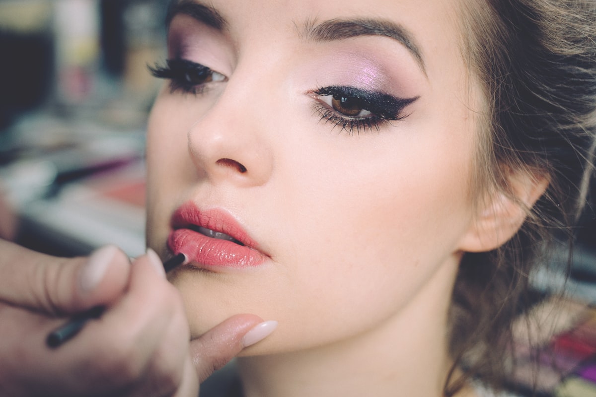 Serene close-up portrait with calm expression