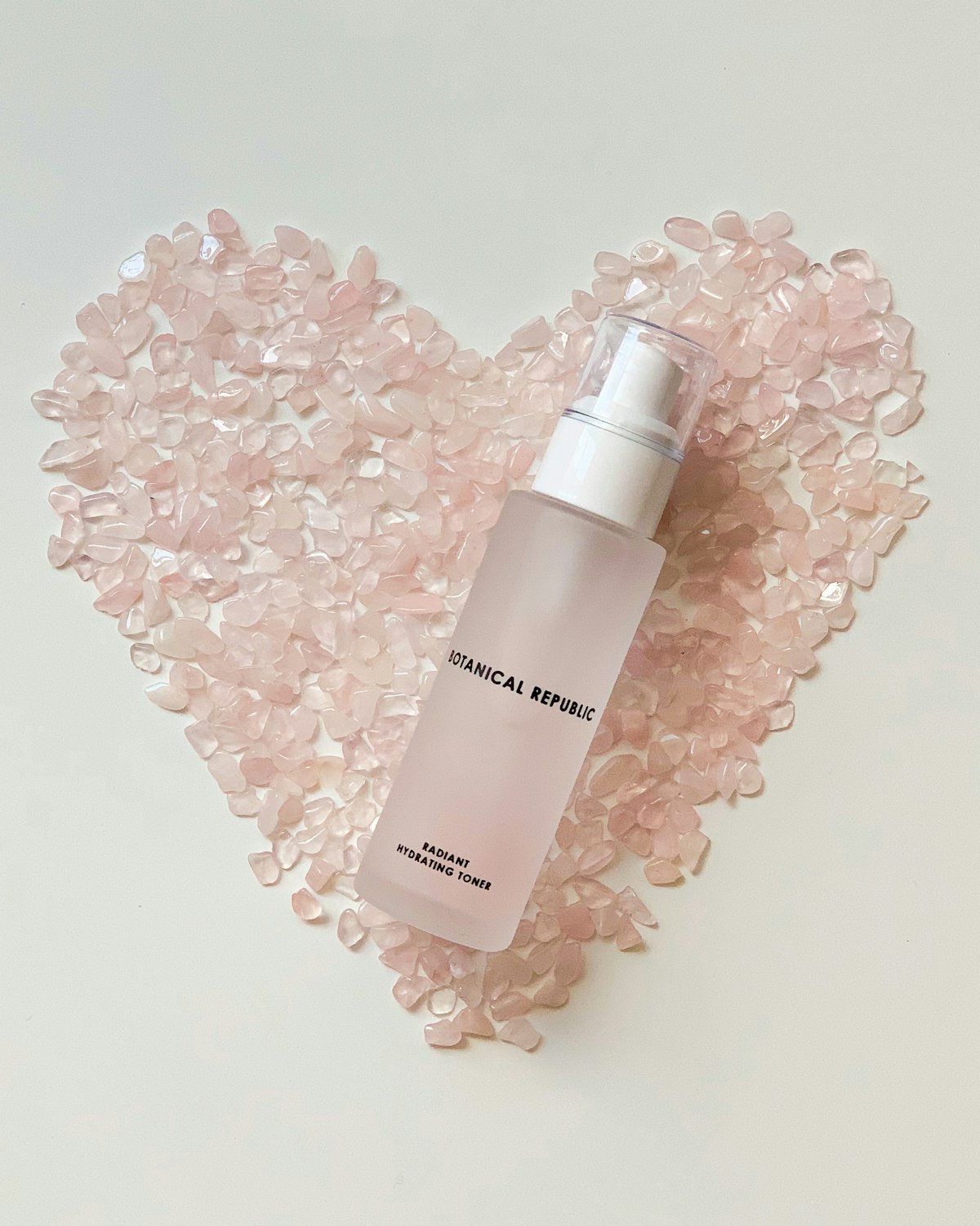 Elegant botanical cosmetic bottle